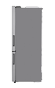 LG GB-455PL 420L Bottom Mount Fridge (Stainless Steel)