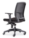 RAPIDLINE HARTLEY TASK CHAIR MEDIUM MESH BACK ARMS BLACK