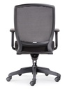 RAPIDLINE HARTLEY TASK CHAIR MEDIUM MESH BACK ARMS BLACK