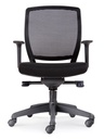 RAPIDLINE HARTLEY TASK CHAIR MEDIUM MESH BACK ARMS BLACK