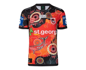 [CH_0057] ST GEORGE ILL DRAGONS NRL 2022 CLASSIC INDIGENOUS JERSEY ADULTS SIZES S-5XL