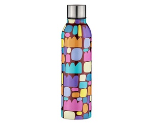 [CH_0245] ASHDENE PULI PULI RED STAINLESS STEEL 500ML DOUBLE WALLED DRINK BOTTLE REUSABLE