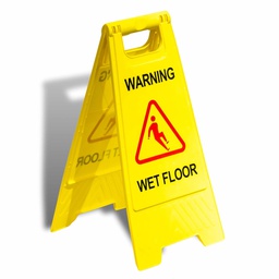 [63300129] CAUTION SIGN "WET FLOOR" YELLOW